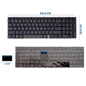 TECLADO HP ENVY 17-CG 17-CGXXX 15 – ED 15-EDXXX BLACK SP (353)