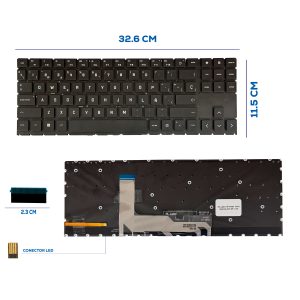 TECLADO HP OMEN 15-EN 15-EK BLACK SP (314)