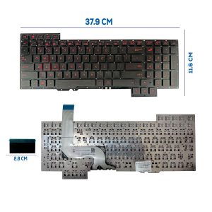TECLADO ASUS ROG G751 G751J G751JT G751JL G751JY G751JM SIN FRAME NUMERICO US (250)