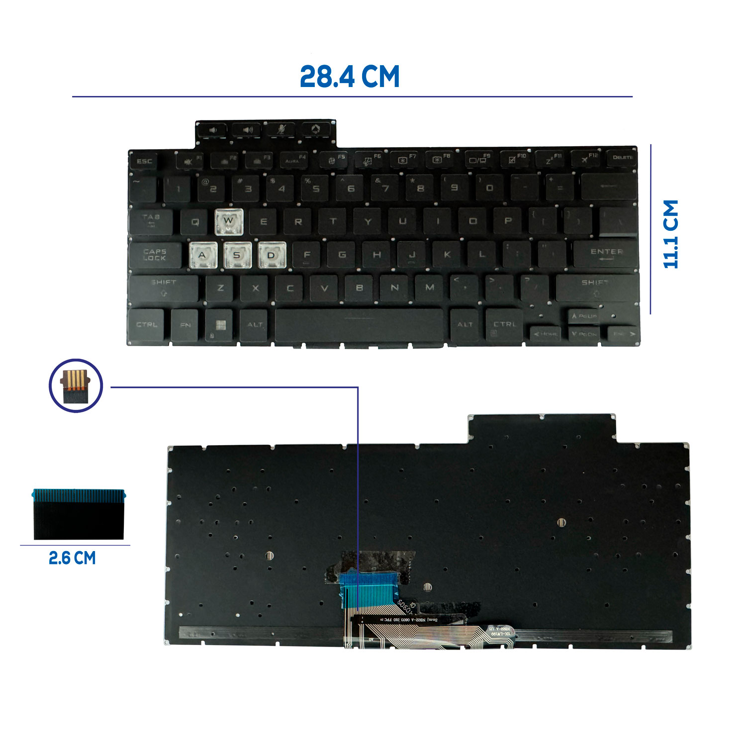 TECLADO ASUS TUF AIR FX516P FX516 FX516PR FX516PM FA516 CON BACKLITGH SIN FRAME US(241)