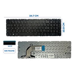 TECLADO HP 15-E 15N SIN FRAME NUMÉRICO US (11)