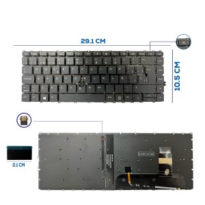 TECLADO HP 840 G7 840 G8 845 G7 745 G7 745 G8 CON BACKLIGTH CON POINTER BOTTON SP (71)