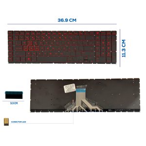 TECLADO HP OMEN 17-CB 17-CB0002CA 17- CB0020NR 17-CB0040NR 17-CB0050NR BLACK SIN FRAME SP (316)