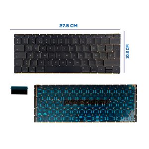 TECLADO APPLE MACBOOK AIR RETINA A1534 2016 SIN FRAME SP (288)