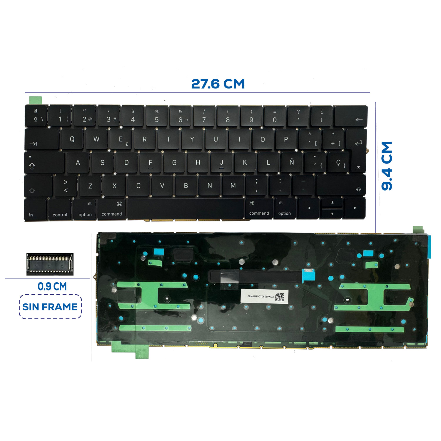 TECLADO APPLE MACBOOK A1707 A1706 SIN FRAME SP (16)