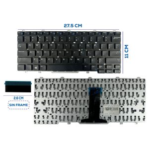 TECLADO DELL LATITUDE 13 7350 7450 3340 3350 US (135)