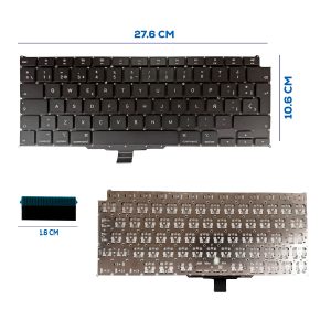 TECLADO APPLE MACBOOK AIR 13 RETINA A2179 (2020) M1 A2337(2020) SIN FRAME SP (282)