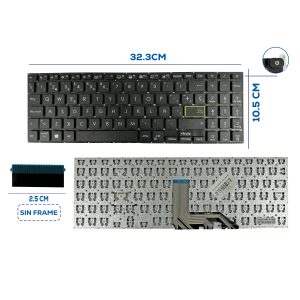 TECLADO ASUS K513E BLACK SP (107)