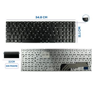 TECLADO ASUS X541 BOTON POWER NUMERICO SP (105)