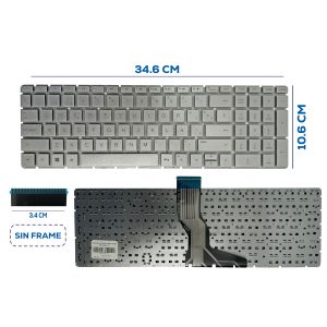TECLADO HP 15-BS 15-DY 15-EF SILVER SP (30)