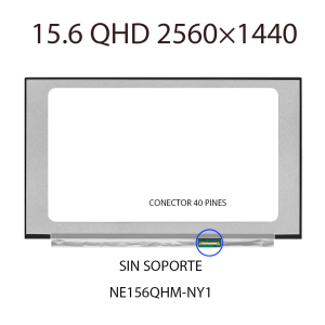 PANTALLA 15.6 NARROW QHD (2560×1440) 40 PINES 165HZ