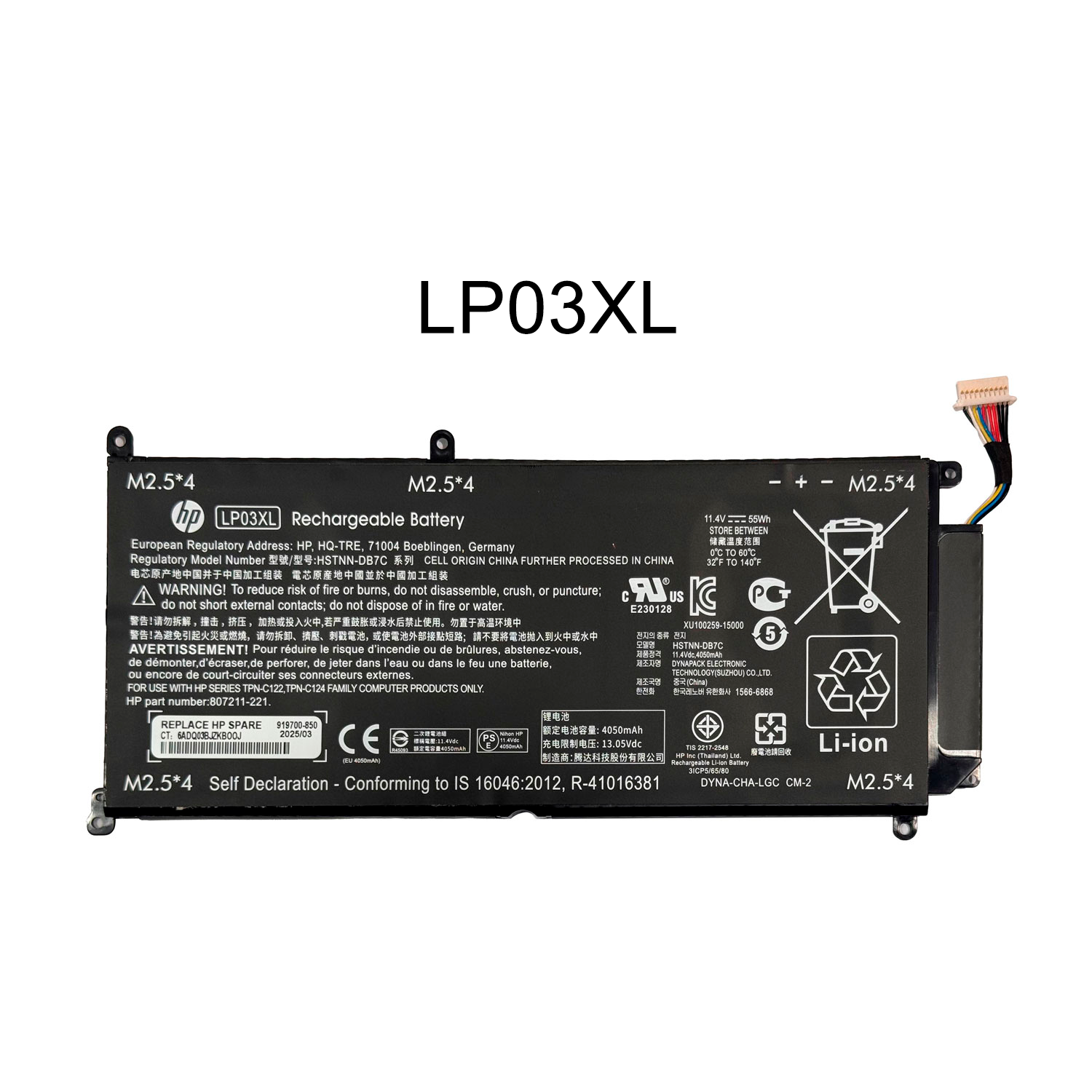 BATERIA HP LP03XL INTERNA ORG