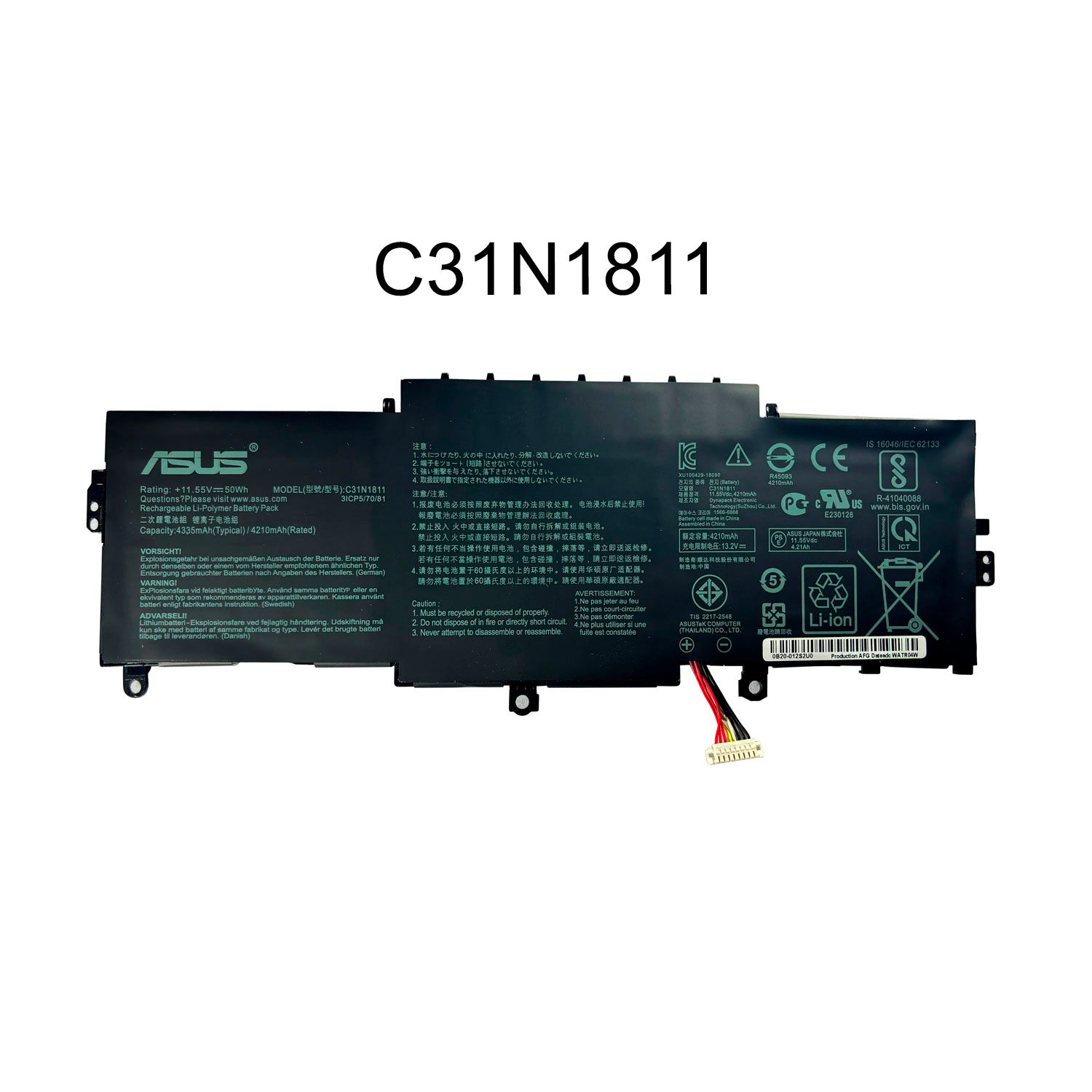 BATERIA ASUS C31N1811 ORG