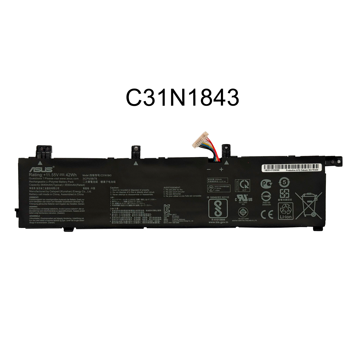 BATERIA ASUS C31N1843 ORG