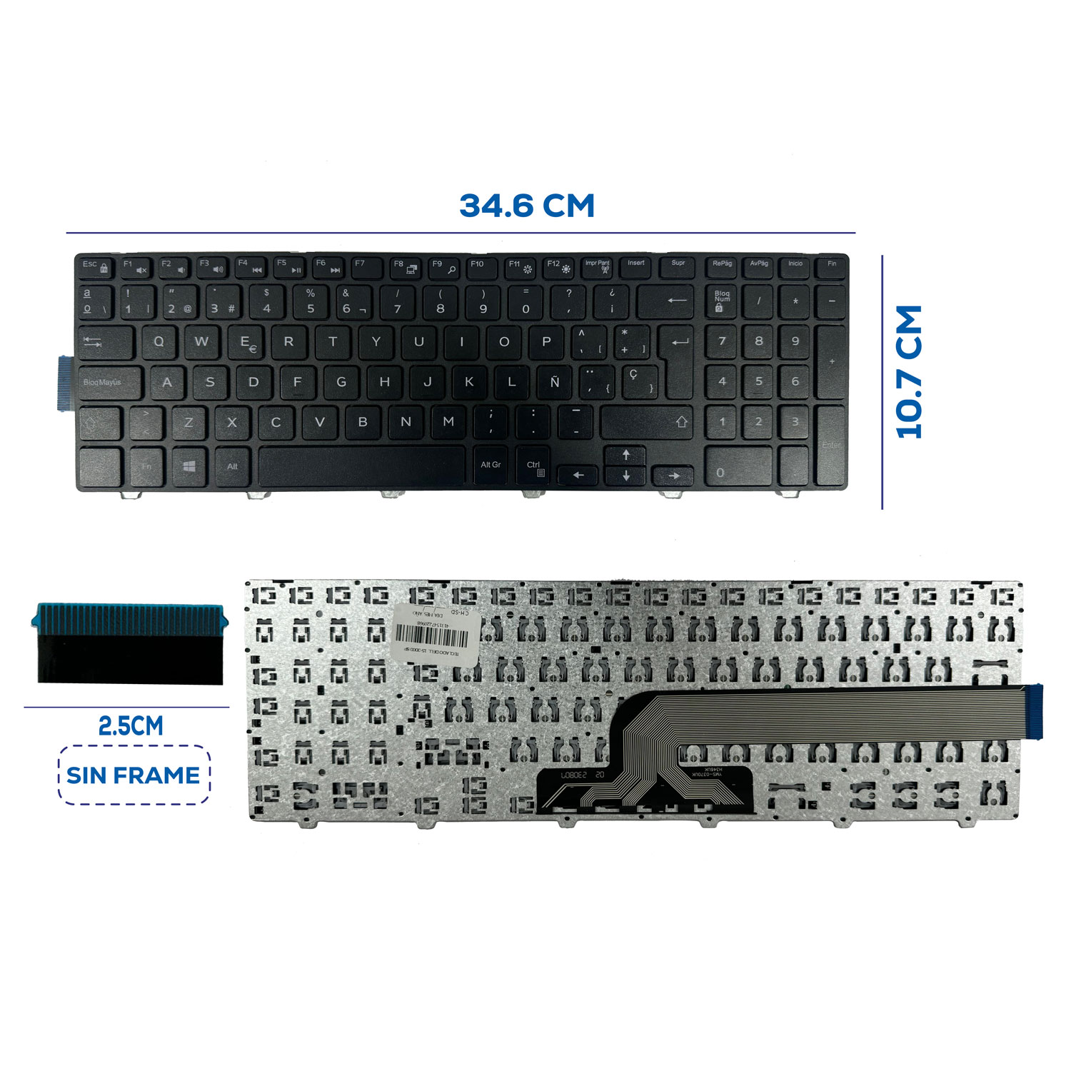 TECLADO DELL 15-3000 SP (119)