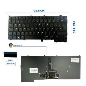 TECLADO DELL E7440 E7420 E7240 LA (206)