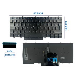 TECLADO DELL E7470 E5470 SIN FRAME SP (141)