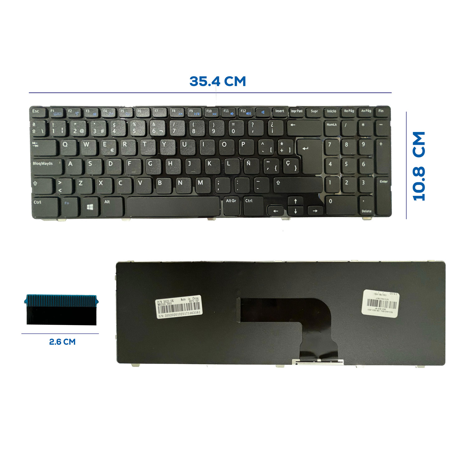 TECLADO DELL 15R 5521 3521 3531 3537 SP (127)