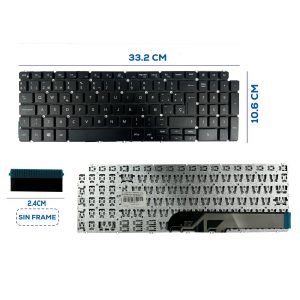TECLADO DELL 5584 5590 5593 5594 5598 3501 SIN BACKLIGTH SIN FRAME LA NUMÉRICO (123)