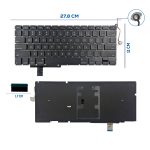 TECLADO APPLE MACBOOK PRO 17 A1297 2009 TO 2012 CON BACKLIGTH SIN FRAME US (304)