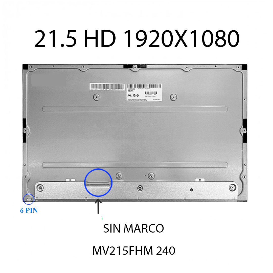 PANTALLA 21.5 LED AIO SIN MARCO FOR LENOVO Y HP FHD(1920X1080)