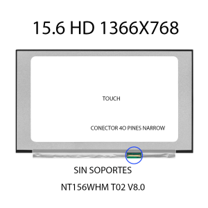 PANTALLA 15.6 SLIM NARROW HD (1366X768) 40 PINES NARROW TOUCH