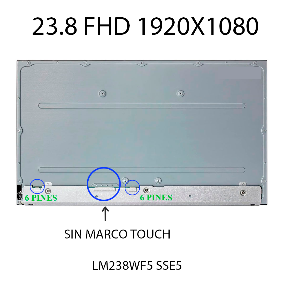 PANTALLA AIO 23.8 PULGADAS TOUCH FHD(1920×1080) 30 PINES SIN MARCO AIO