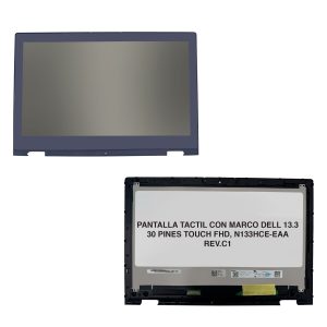 PANTALLA TACTIL CON MARCO DELL 13.3 30 PINES TOUCH FHD N133HCE-EAA REV.C1