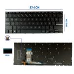 TECLADO ASUS ADOL14Z X1403VA M1402 D1402 F1402 M1403 CON BACKLIGTH BOTON POWER SIN FRAME ENTER SMALL SP (246)