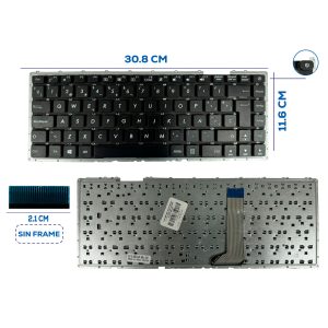 TECLADO ASUS X442 X442U X442UA BOTTON POWER SIN FRAME SP (103)