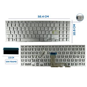 TECLADO ASUS K513E SILVER SP (181)