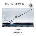 PANTALLA 19.5 PLG 1600X900 HD CON MARCO