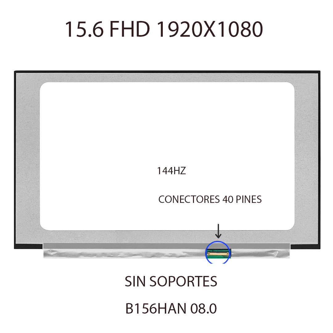 PANTALLA 15.6 NARROW FHD (1920X1080) 144HZ 40 PINES