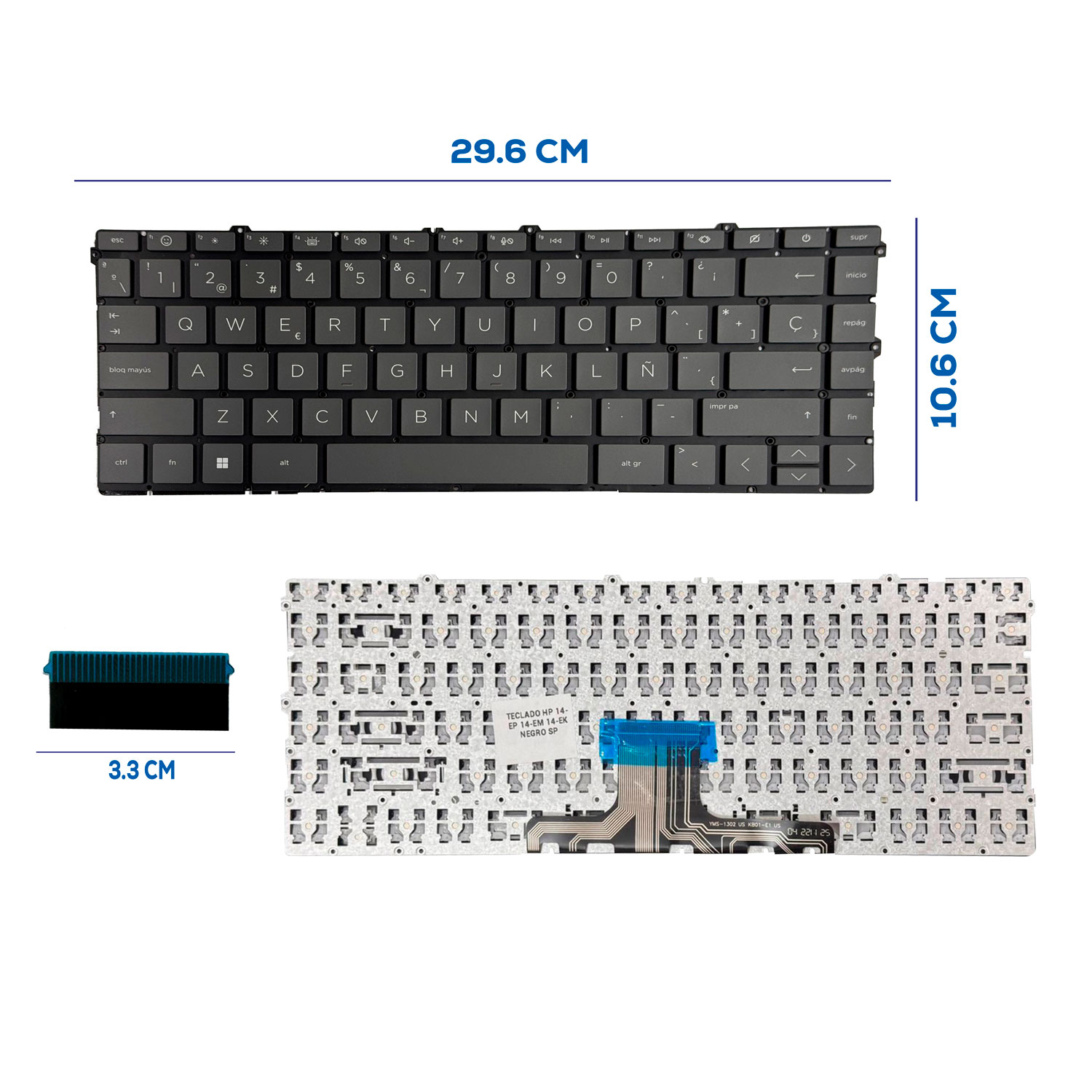 TECLADO HP 14-EP 14-EM 14-EK NEGRO SP (180)