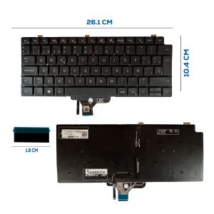 TECLADO DELL LATITUDE 7310 7320 2 EN 1 SP (272)