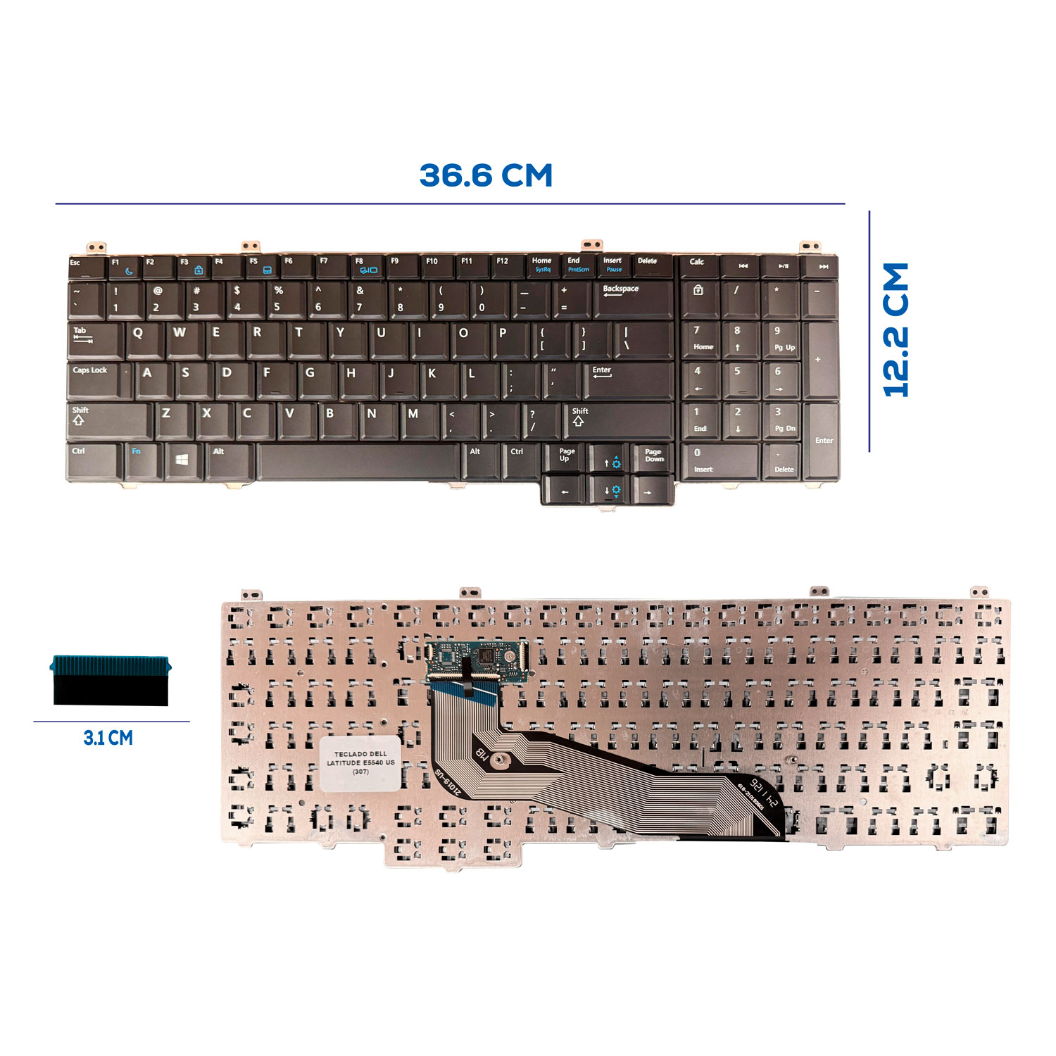 TECLADO DELL LATITUDE E5540 US (307)