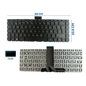 TECLADO HP 14 AX CB SIN FRAME ESQUINAS OVALADAS SP ORG (15)