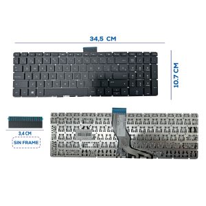 TECLADO HP 15-AB121DX 15-BS SIN FRAME ORG SP (44)