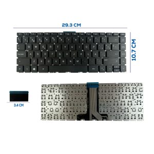 TECLADO HP 14-BS 14-CF 240 G6 348 G7 SIN FRAME BLACK ENTER SMALL SP (37)