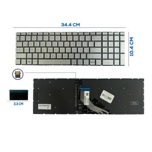 TECLADO HP 15-DA 15-DA000 15T-DA000 15T-DA100 SILVER BACKLIGTH (42)