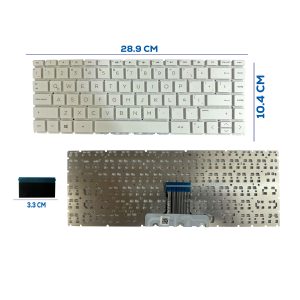 TECLADO HP 14-DA 14-CK 14-CC 14-BD 14-CE 14-CB SIN FRAME ENTER SMALL BLANCO SP (54)