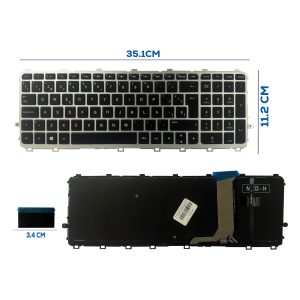 TECLADO HP ENVY 15-J 17-J 15-J002LA 15-J003LA 15-J004LA 15-J012 CON BACKLIGTH SP NUMÉRICO (66)
