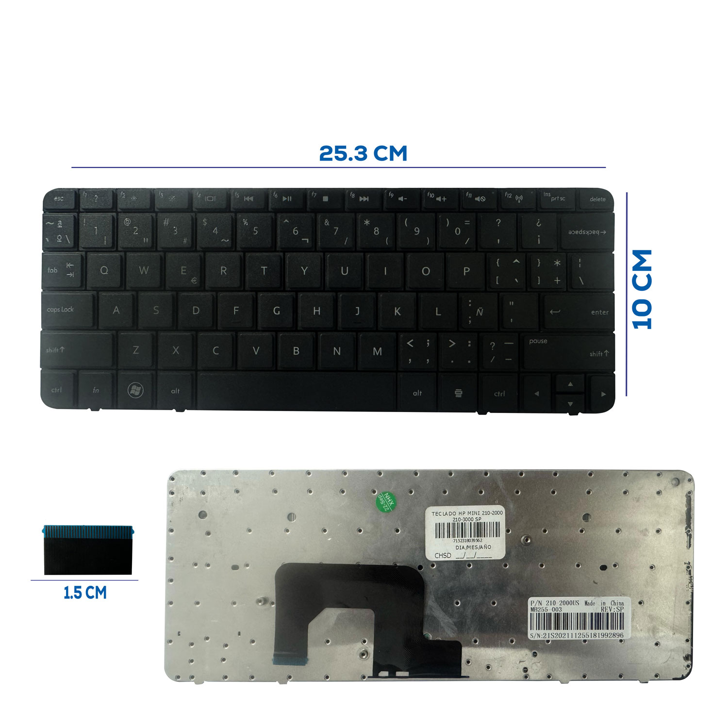 TECLADO HP MINI 210-2000 210-3000 SP (43)