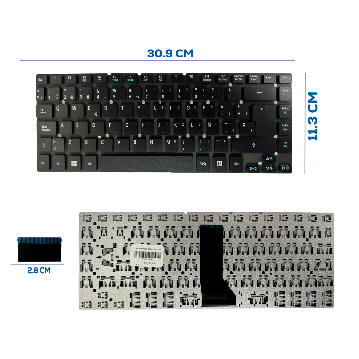 TECLADO ACER 3830 ES1-411 SP (86)