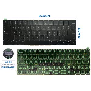 TECLADO APPLE MACBOOK A1707 A1706 SIN FRAME US (17)