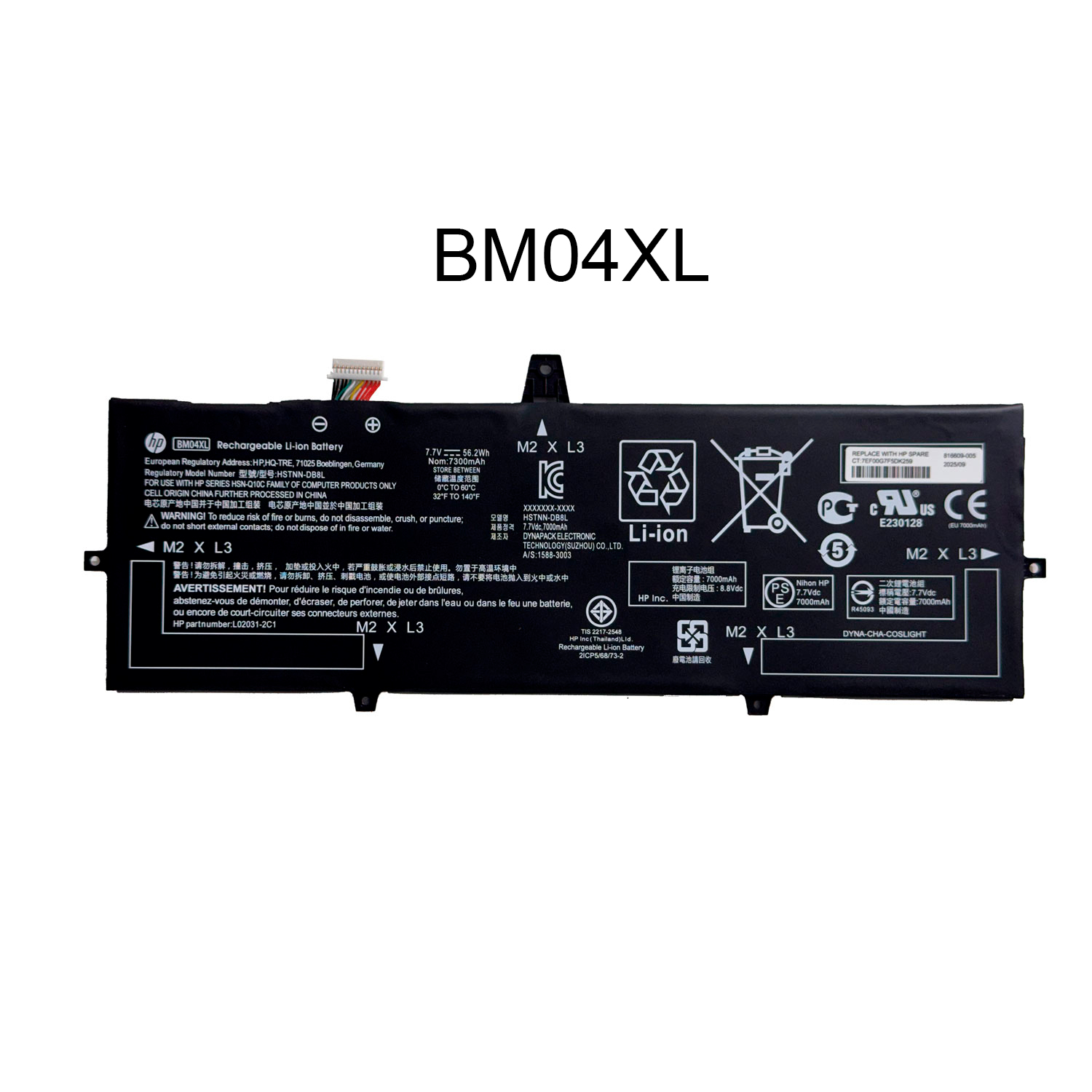 BATERIA HP BM04XL HSTNN-DB8L HSTNNUB7L X360 1030 G3 INTERNA ORG