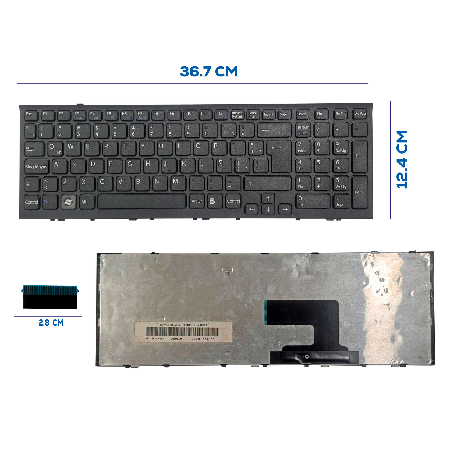 TECLADO SONY VPCEE SP NUMÉRICO NEGRO(94)