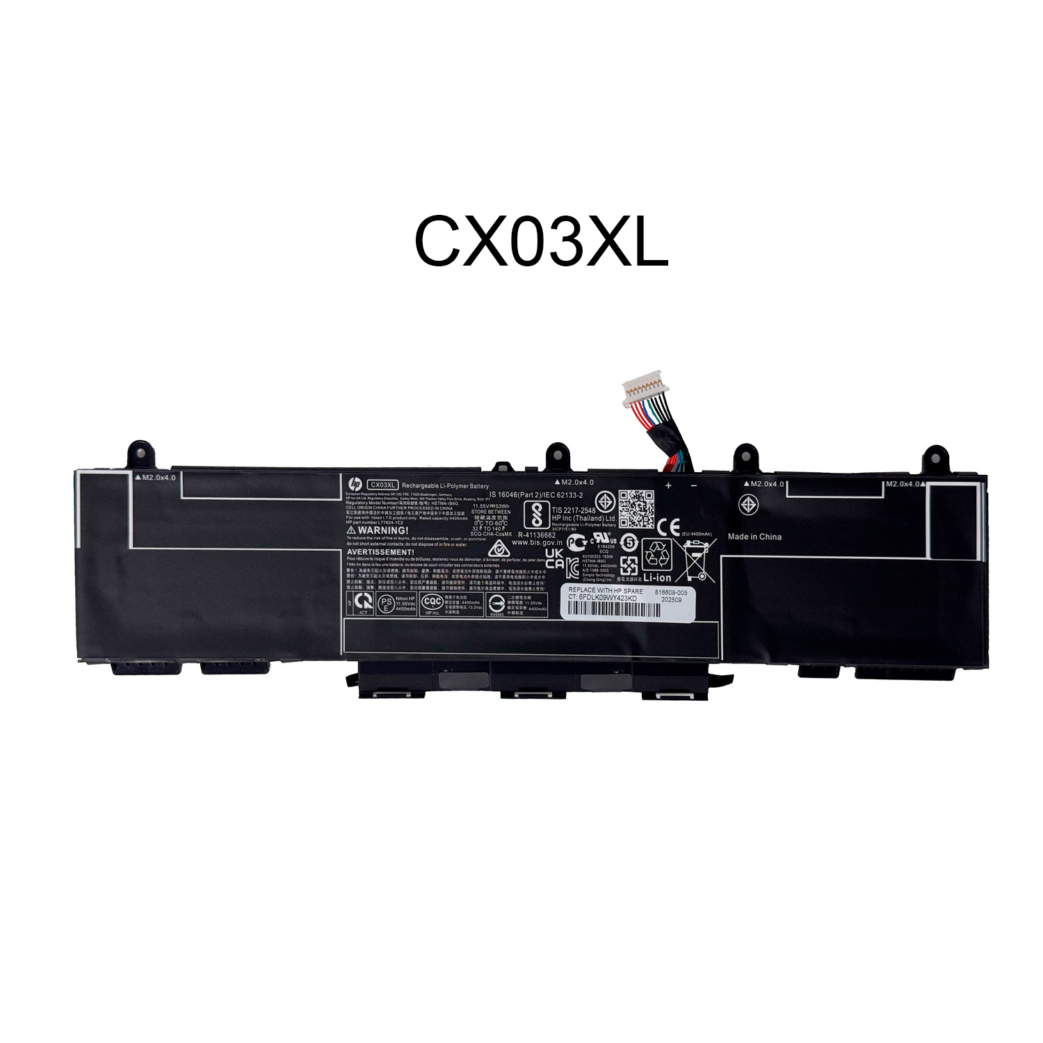 BATERIA HP CX03L 11.55V 53WH INTERNA ORG