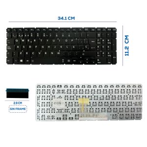 TECLADO TOSHIBA L55-B S55-B515 NUMERICO SP (166)