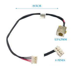 DC JACK ACER ASPIRE 5 A515-51 A515- 51G A517-51 5.5X1.7 MM CON CABLE LARGO 19.5 CM 4 PINES